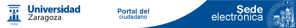 Logotpo de la sede electrónica de Universidad Zaragoza